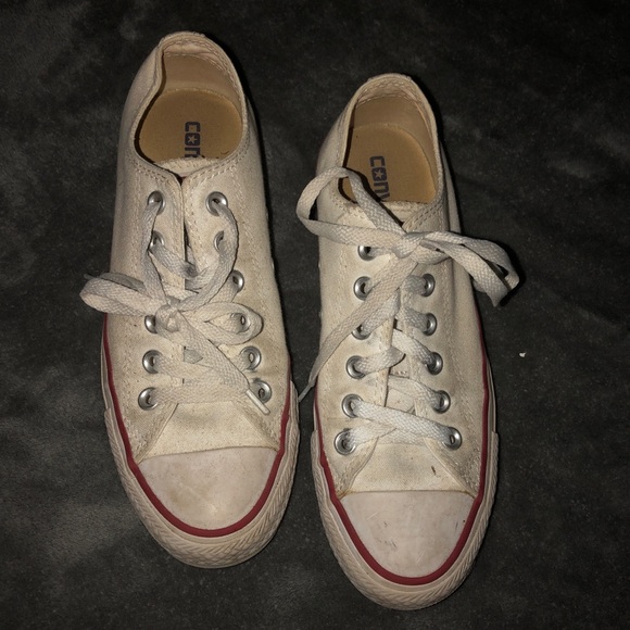 white converse low tops